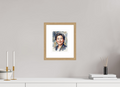 15 x 20 cm, Fine Art - Wood Frame Lisa Su Watercolor Portrait – Framed AMD Visionary Art Print